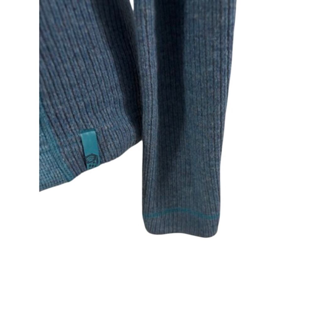 Mountain Hardwear Full Zip Fleece Jacket Women’s Medium Blue Outdoor Hiking - Picture 5 of 12